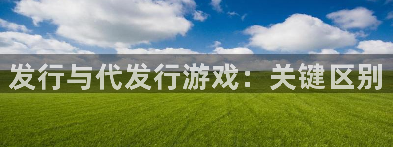 天辰平台注册你的专属平台入口：发行与代发行游戏：关键区别